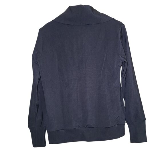 NWT Deep Self Black Double Zip Turtleneck Jacket Women's Size Small Stretch - Picture 2 of 10